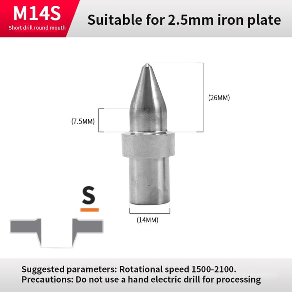 M14x2 Metric Tap Short Round（φ 13 mm）Suitable for carbon steel